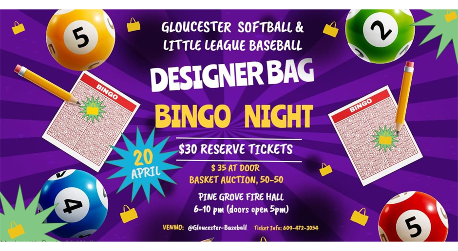 2024 Designer Bag Bingo Night, April 20th!
