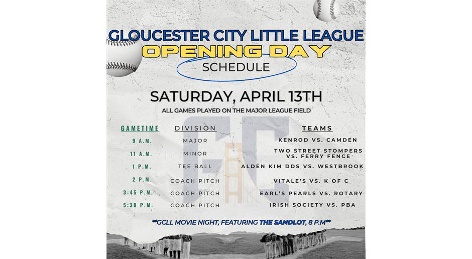 2024 Opening Day Schedule!